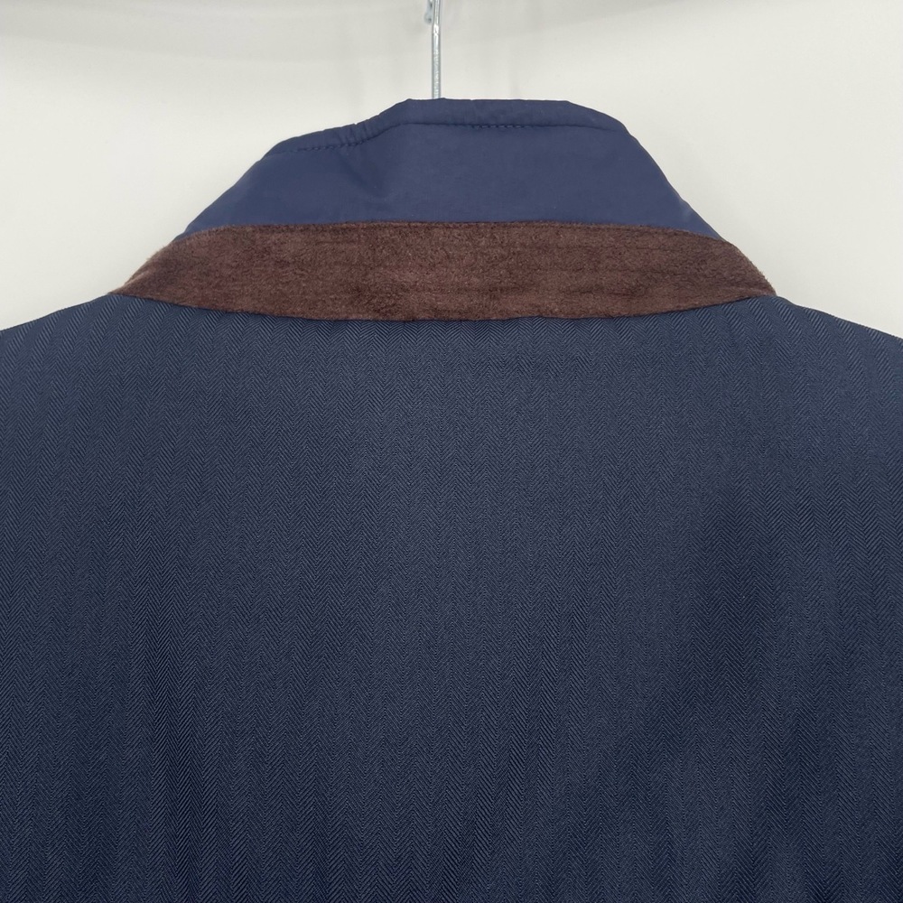 UNTUCKit Mens Long Sleeve Button Front All Weather Navy Luxury Jacket XL - Picture 7 of 11